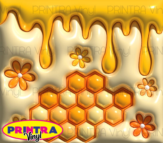 3D Inflated Honey Drip Tumbler Wrap (TW225)
