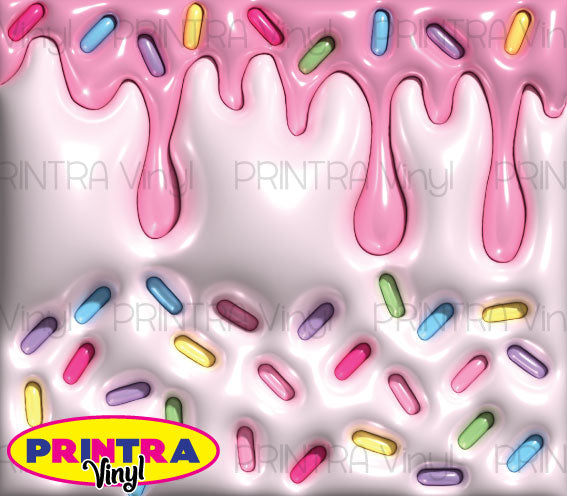 3D Inflated Sprinkles Tumbler Wrap (TW227)