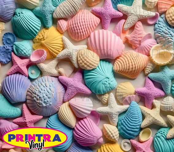 3D Seashells 02 Tumbler Wrap (TW207)