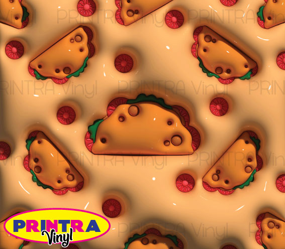 3D Puff Tacos Wrap (TW218)