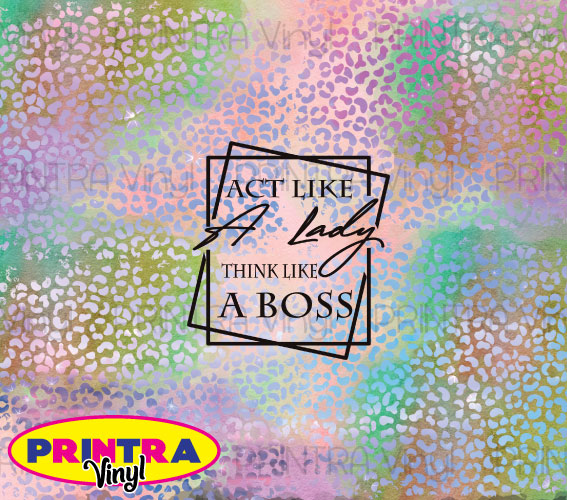 Act Like a Lady Tumbler Wrap (TW49)