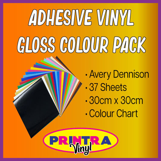 Adhesive Vinyl Gloss Colour Pack
