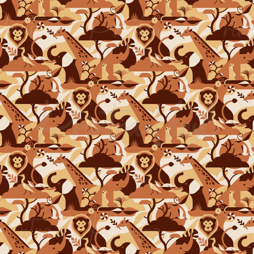 Adventure Trails Safari Patterned Vinyl