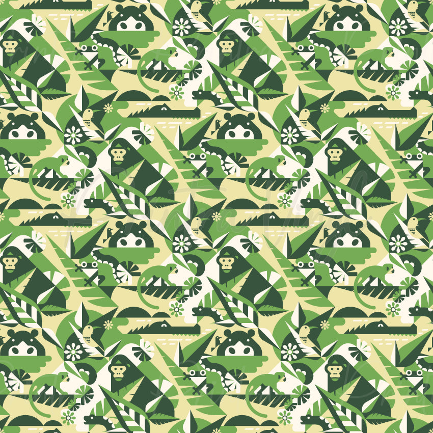 Adventure Trails Jungle Patterned Vinyl