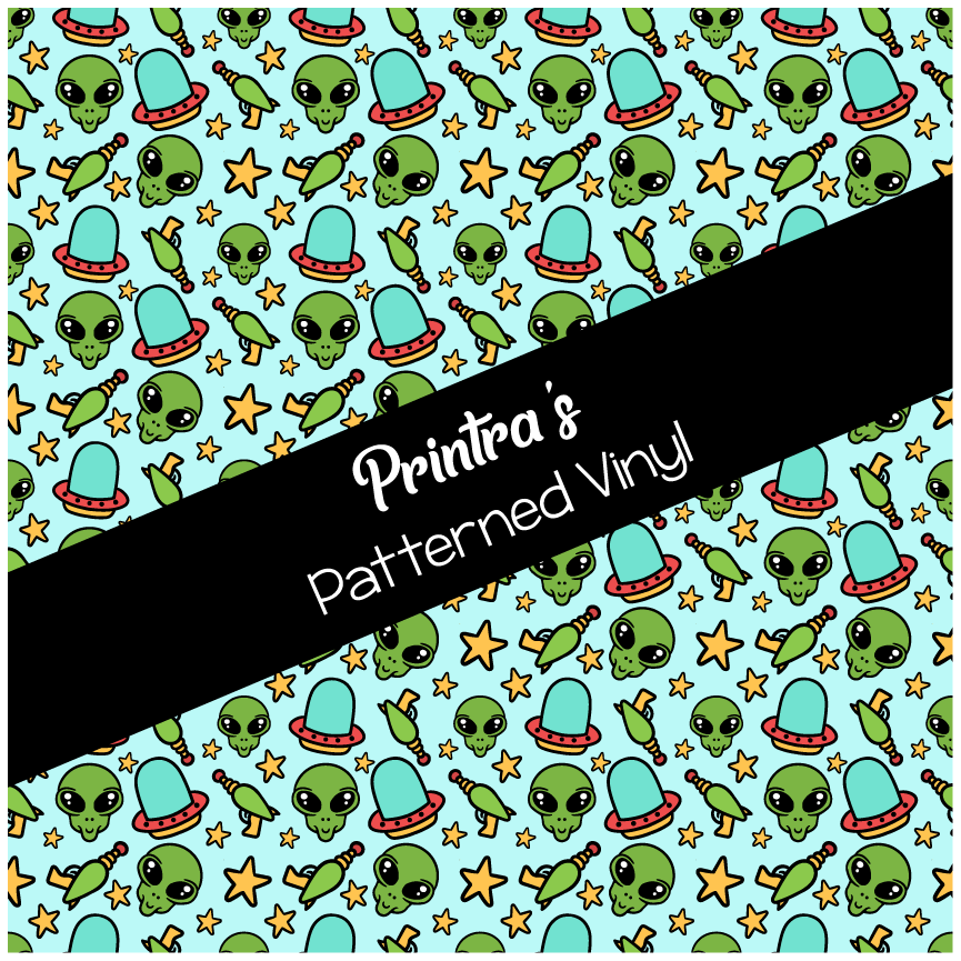 Alien Zaps Patterned Vinyl