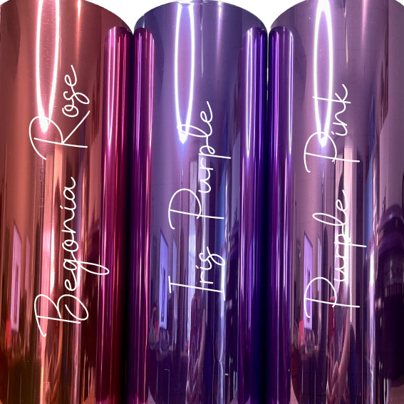 Bubble Free Mirror Chrome Adhesive Vinyl - IRIS PURPLE