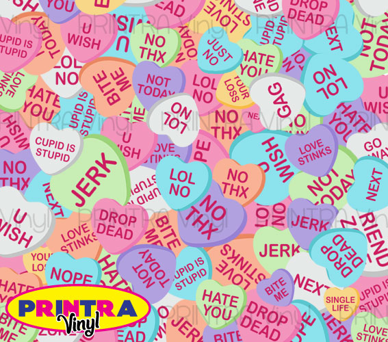 Anti-Valentine Hearts Tumbler Wrap (TW29)