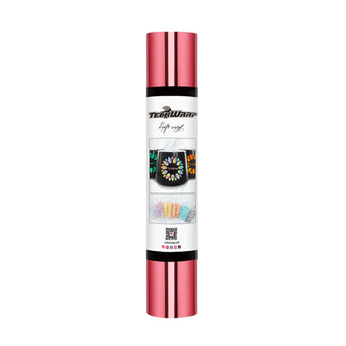 Bubble Free Mirror Chrome Adhesive Vinyl - BEGONIA ROSE