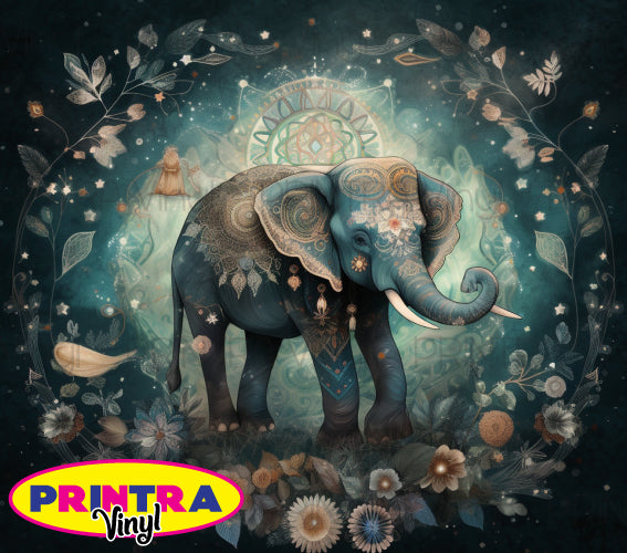 Boho Elephant 01 Tumbler Wrap (TW173)