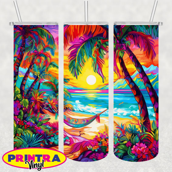 Bright Beach Tumbler Wrap (TW197)