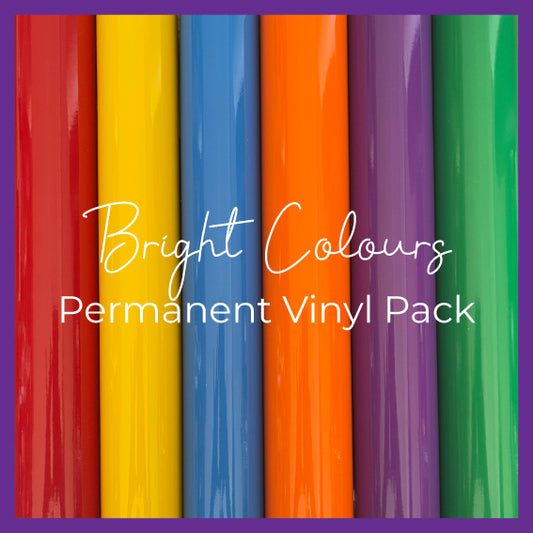 Bright Colours - Permanent Vinyl Pack