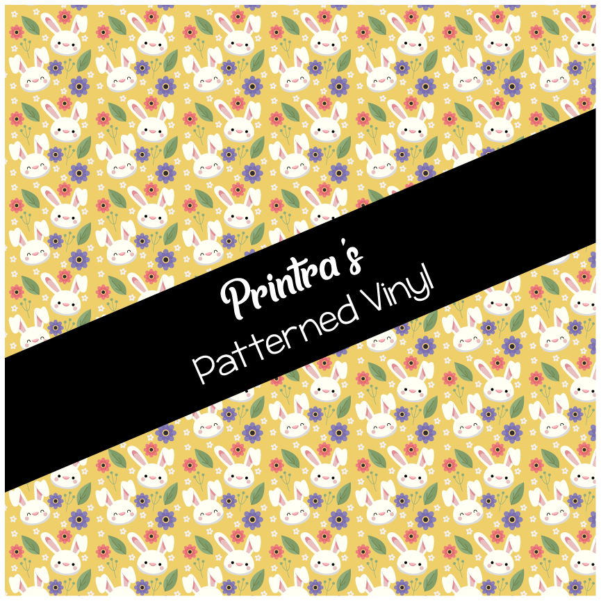 Bunny Blossom Patterned Vinyl