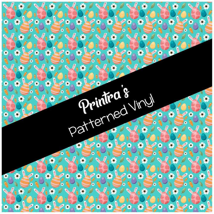 Bunny Eggs Patterned Vinyl