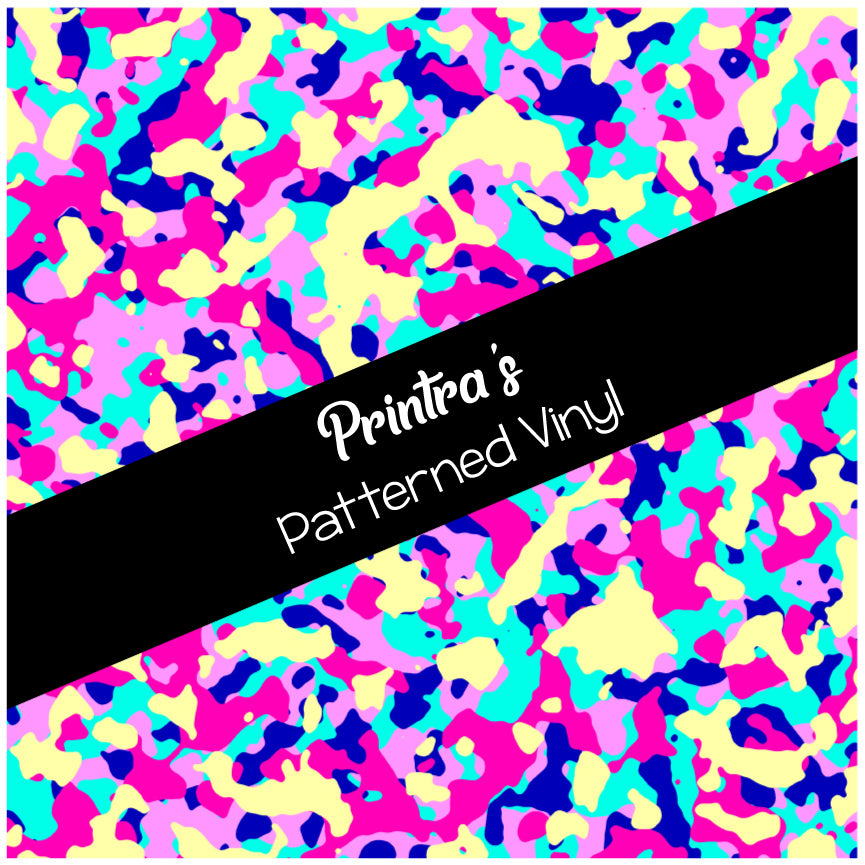 Camouflage Bright #04 Patterned Vinyl