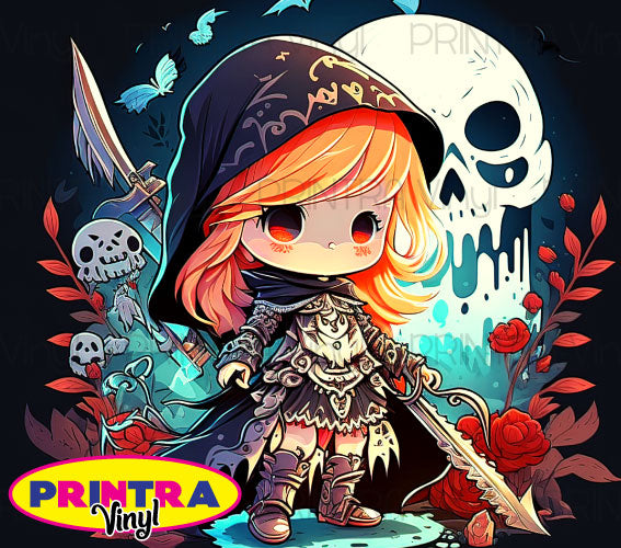 Chibi Goth Tumbler Wrap (TW125)