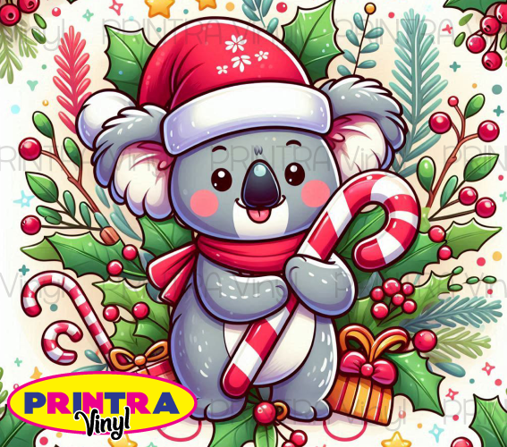 Christmas Koala Tumbler Wrap (TW296)