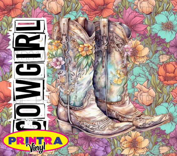 Cowgirl Boots Tumbler Wrap (TW243)
