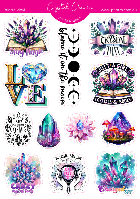 Crystal Charm Sticker Sheet