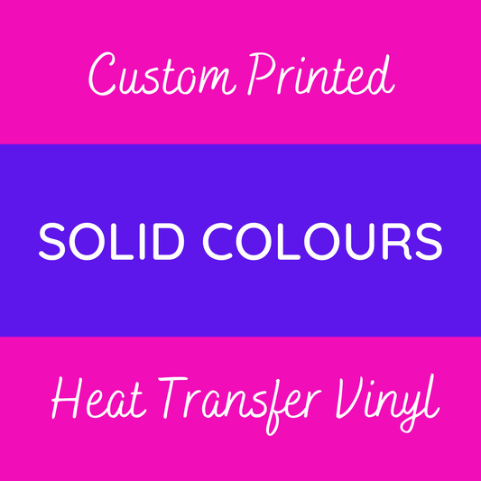 Custom Printed Solid Colour Heat Transfer Vinyl