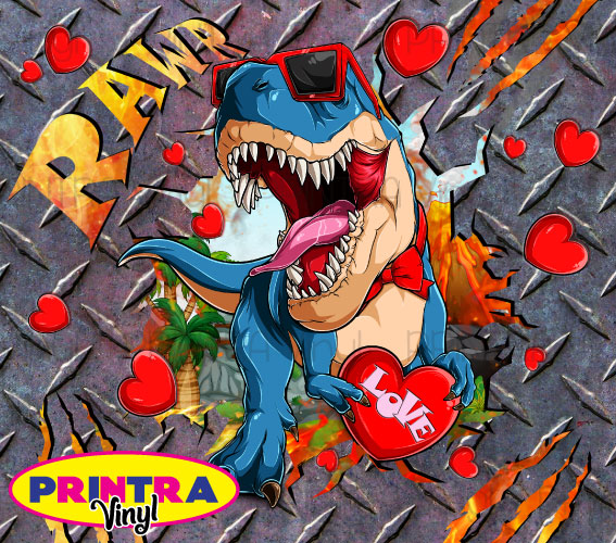 Dino Love Tumbler Wrap (TW25)