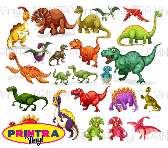 Dinosaur Crowd Tumbler Wrap (TW26)