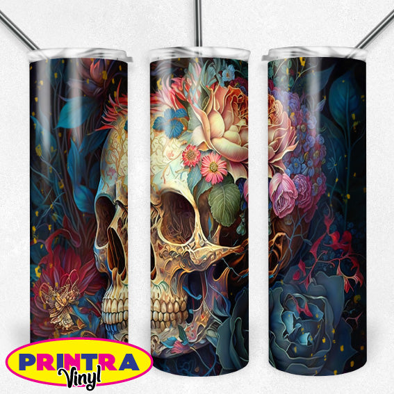 Floral Skull Wrap (TW133)