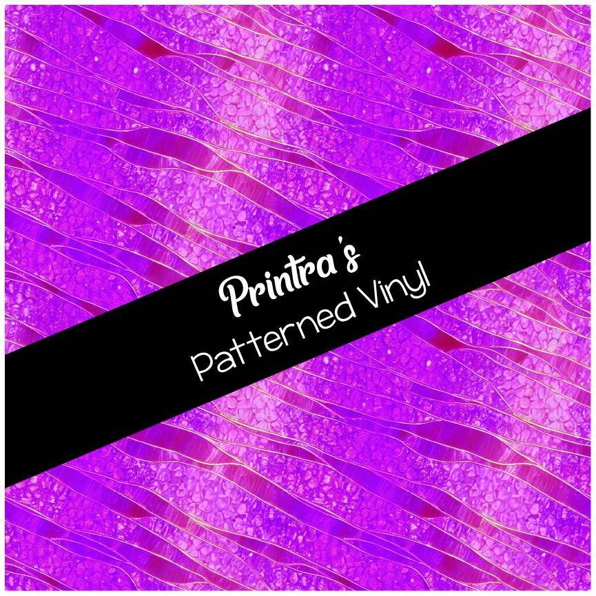 Fuchsia Wave Strata Patterned Vinyl