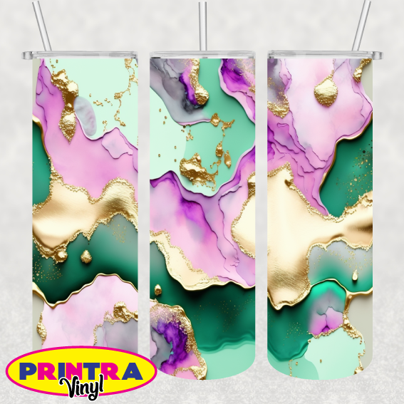 Gold Acrylic Pour 03 Wrap (TW195)