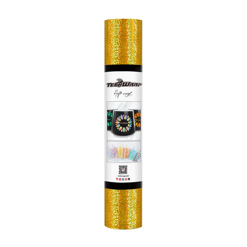 Holographic Sparkle Adhesive Vinyl - GOLD