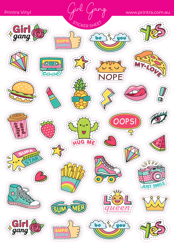Girl Gang Sticker Sheet