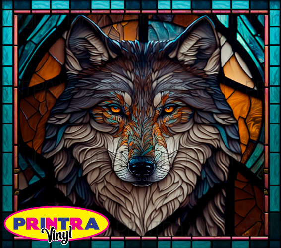 Glass Wolf Tumbler Wrap (TW153)