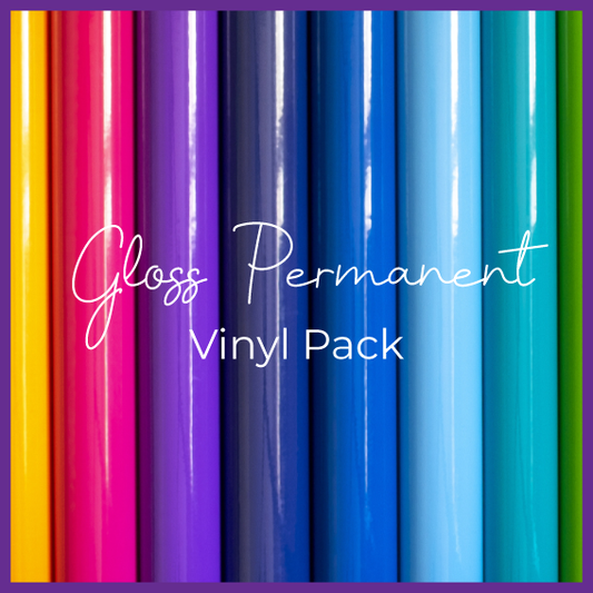 Gloss Permanent Vinyl Pack - 8 x 1m Rolls