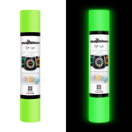 Glow in the Dark Adhesive Vinyl - LIME