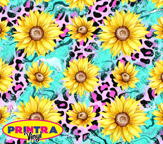 Leopard & Flowers Wrap (TW155)