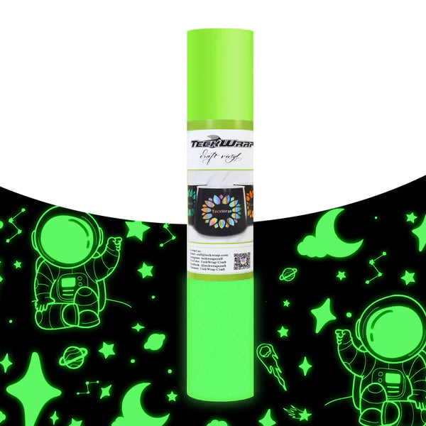 Glow in the Dark Adhesive Vinyl - LIME