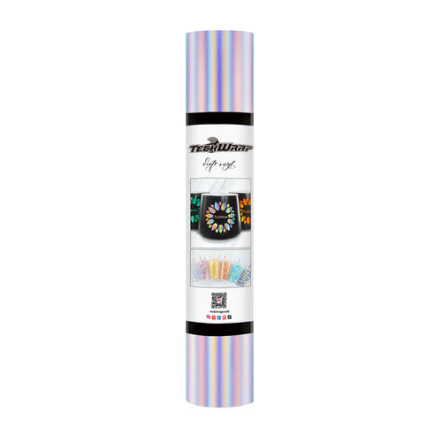 Holographic Matte Adhesive Vinyl - RAINBOW SILVER