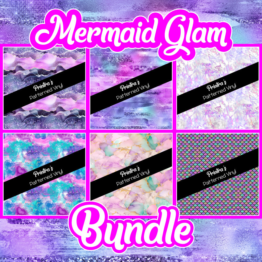 Mermaid Glam Patterned Vinyl Bundle