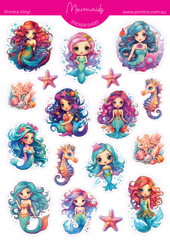 Mermaids Sticker Sheet