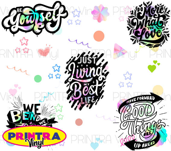 Colourful Quotes 02 Tumbler Wrap (TW261)