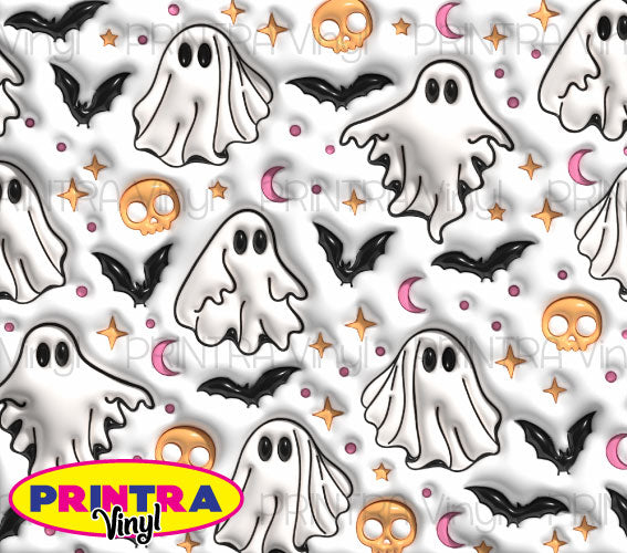 3D Inflated Ghosts Tumbler Wrap (TW228)