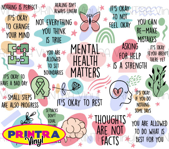 Mental Health Matters 01 Tumbler Wrap (TW263)