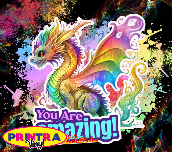 Rainbow Dragon Tumbler Wrap (TW232)