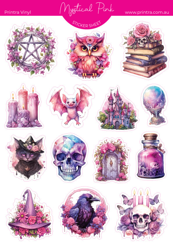 Mystical Pink Sticker Sheet