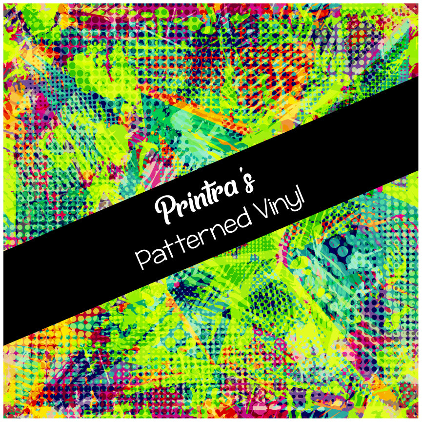Neon Noise Patterned Vinyl