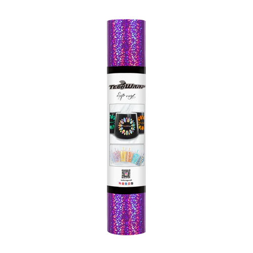 Holographic Sparkle Adhesive Vinyl - PURPLE