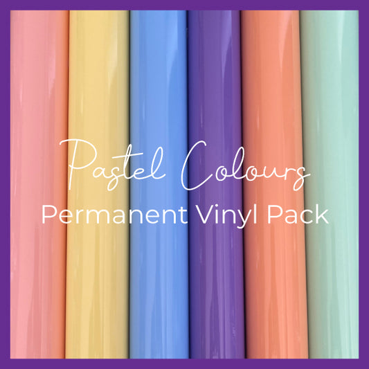 Pastel Colours - Permanent Vinyl Pack