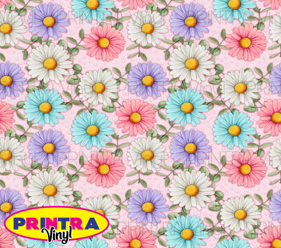 Pastel Daisies Tumbler Wrap (TW50)
