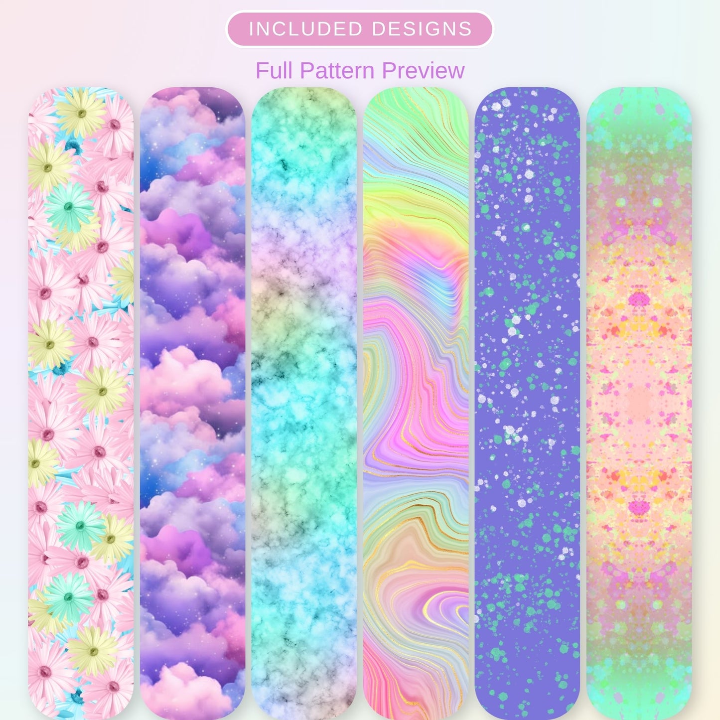 Pastel Mix Patterned Vinyl Bundle