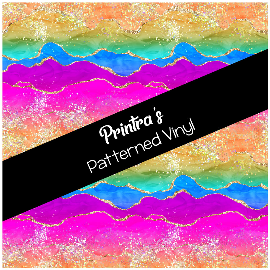 Rainbow Glitter Agate #02