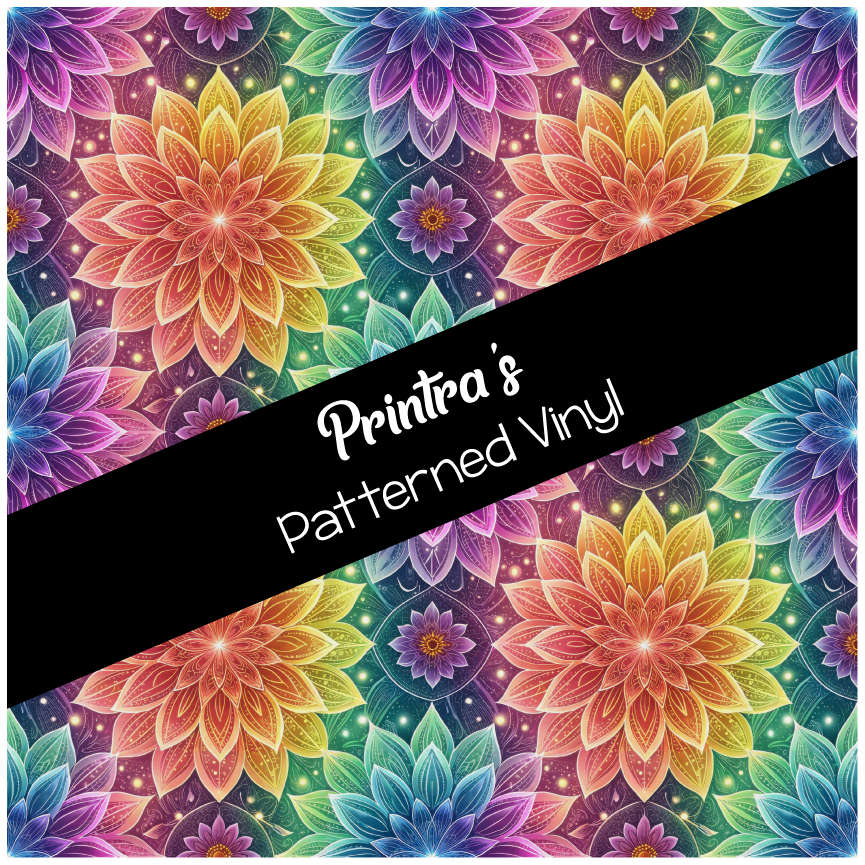 Radiant Bloom Patterned Vinyl